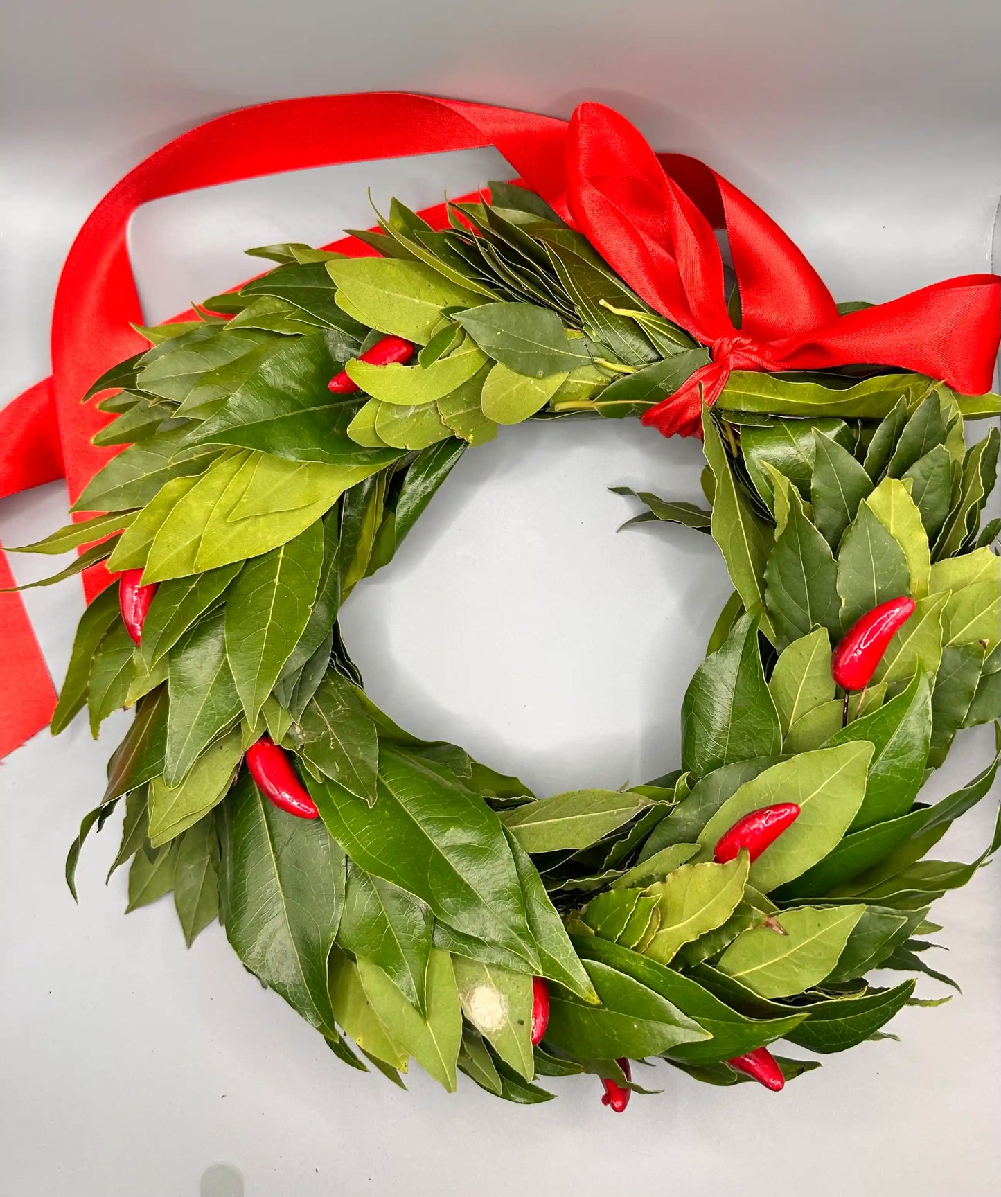 Corona d'Alloro con Peperoncino Artificiale